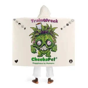 A Hooded Sherpa Fleece Blanket - TrainWreck