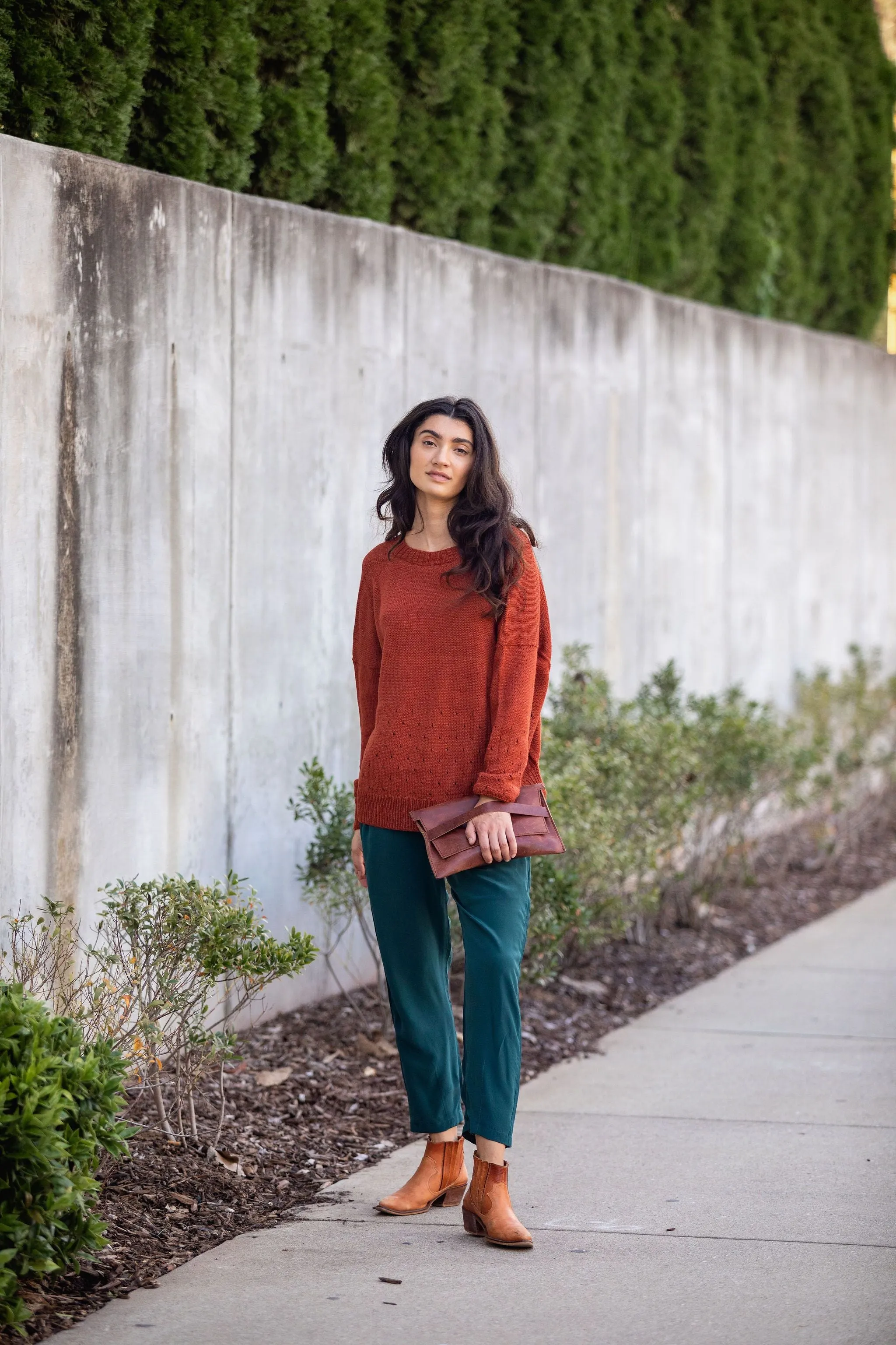 Baby Alpaca Pullover Sweater in Teal - Pre-Order 2/30