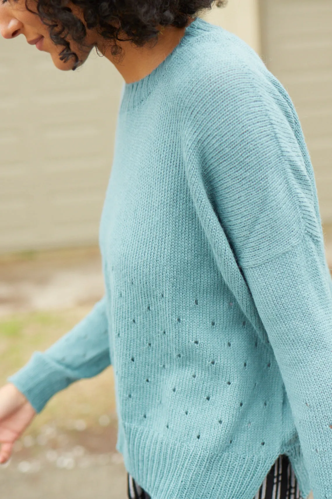 Baby Alpaca Pullover Sweater in Teal - Pre-Order 2/30