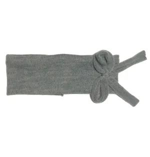 Bébé Bow Headwrap // Slate KNIT