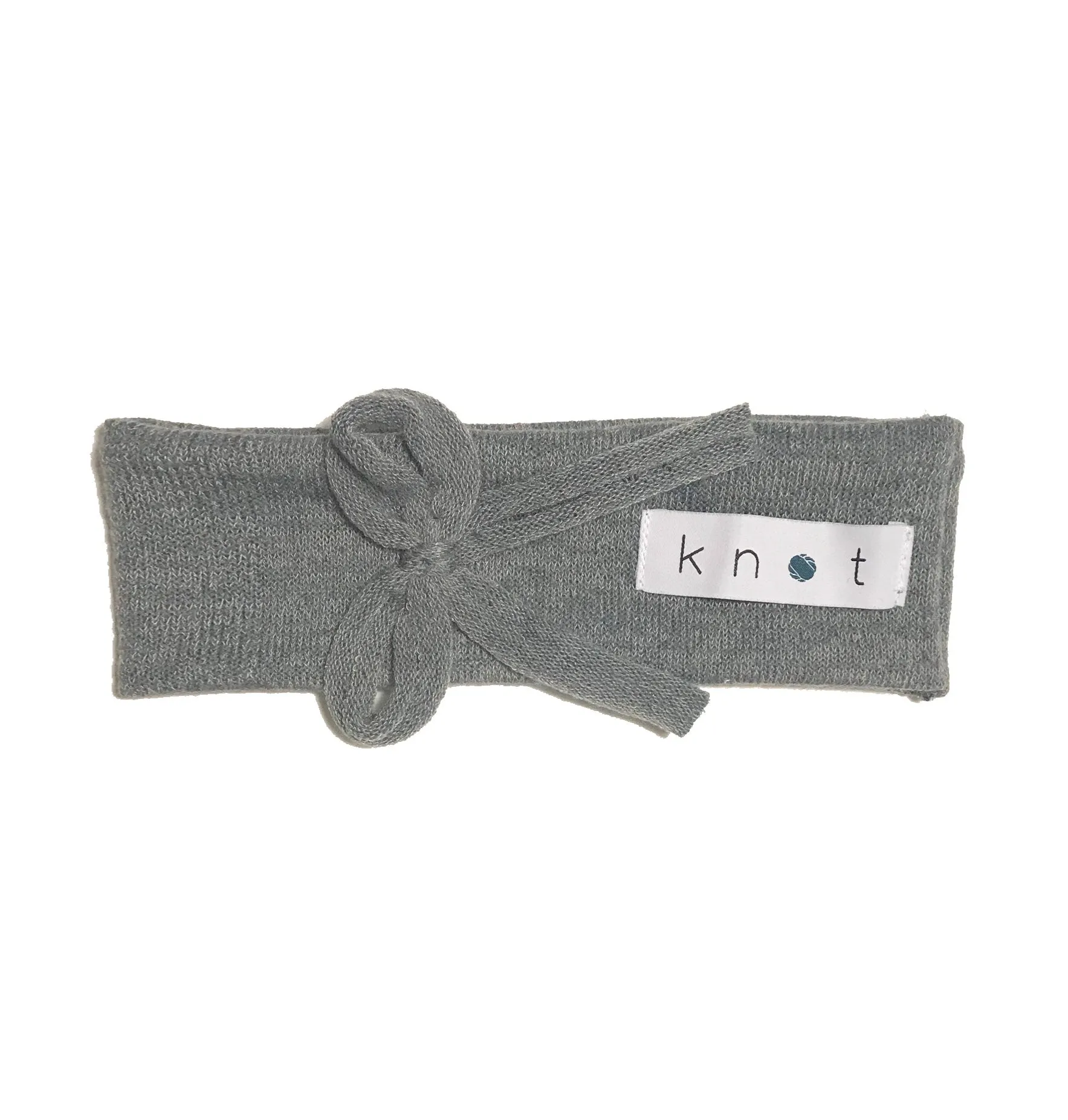 Bébé Bow Headwrap // Slate KNIT