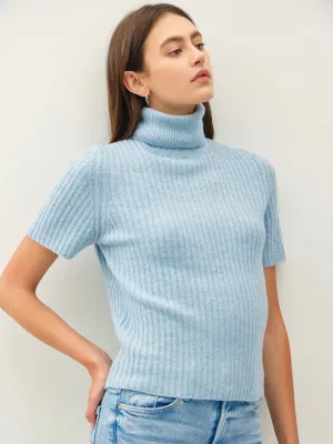 Chunky Ribbed Turtleneck Sweater