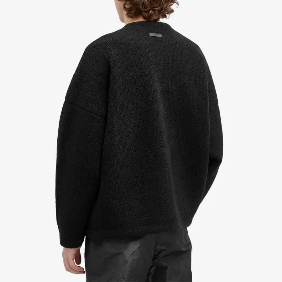 Fear Of God 8 Boucle Relaxed Jumper, black