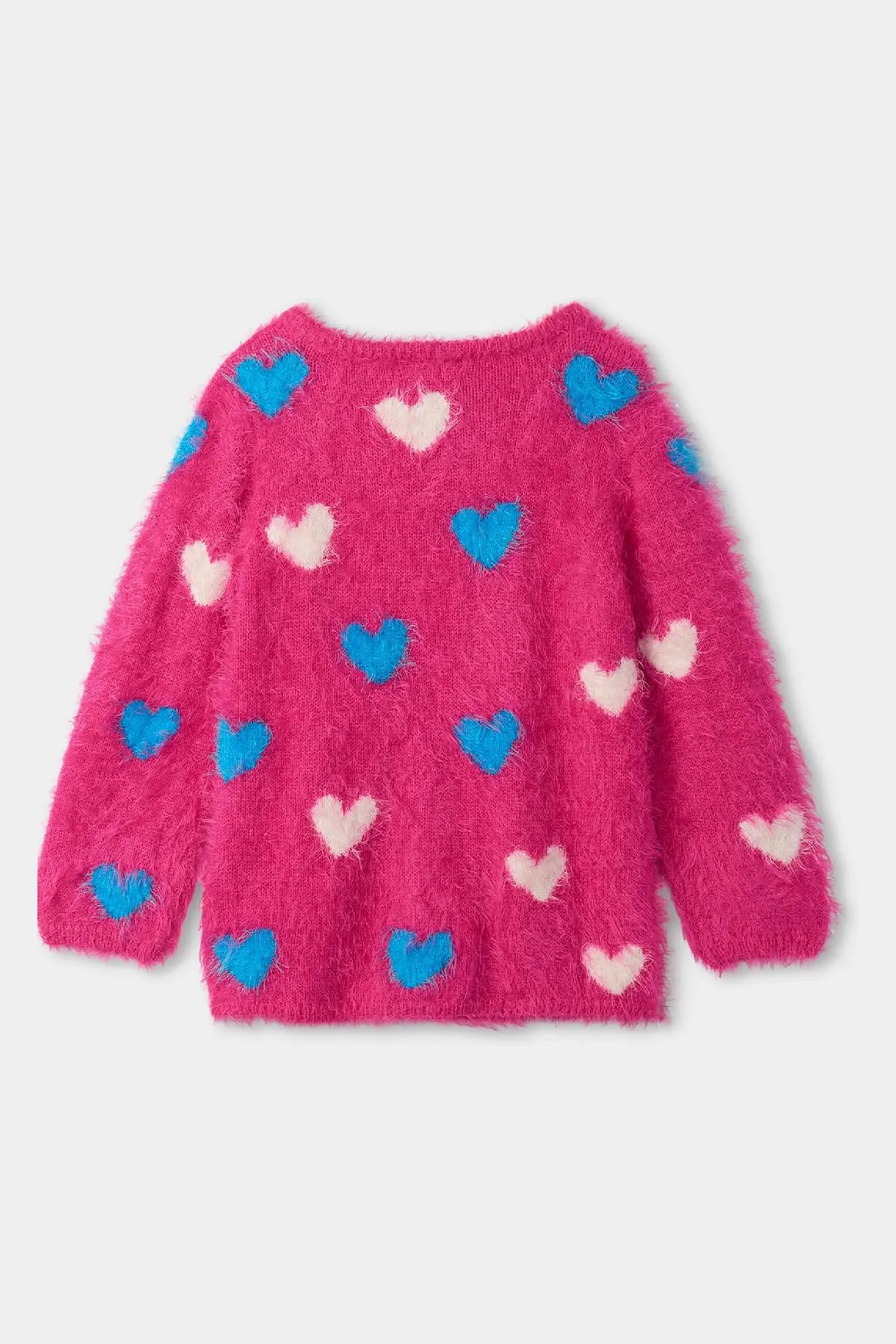 Girls Sweater Hatley Lovey Hearts Fuzzy