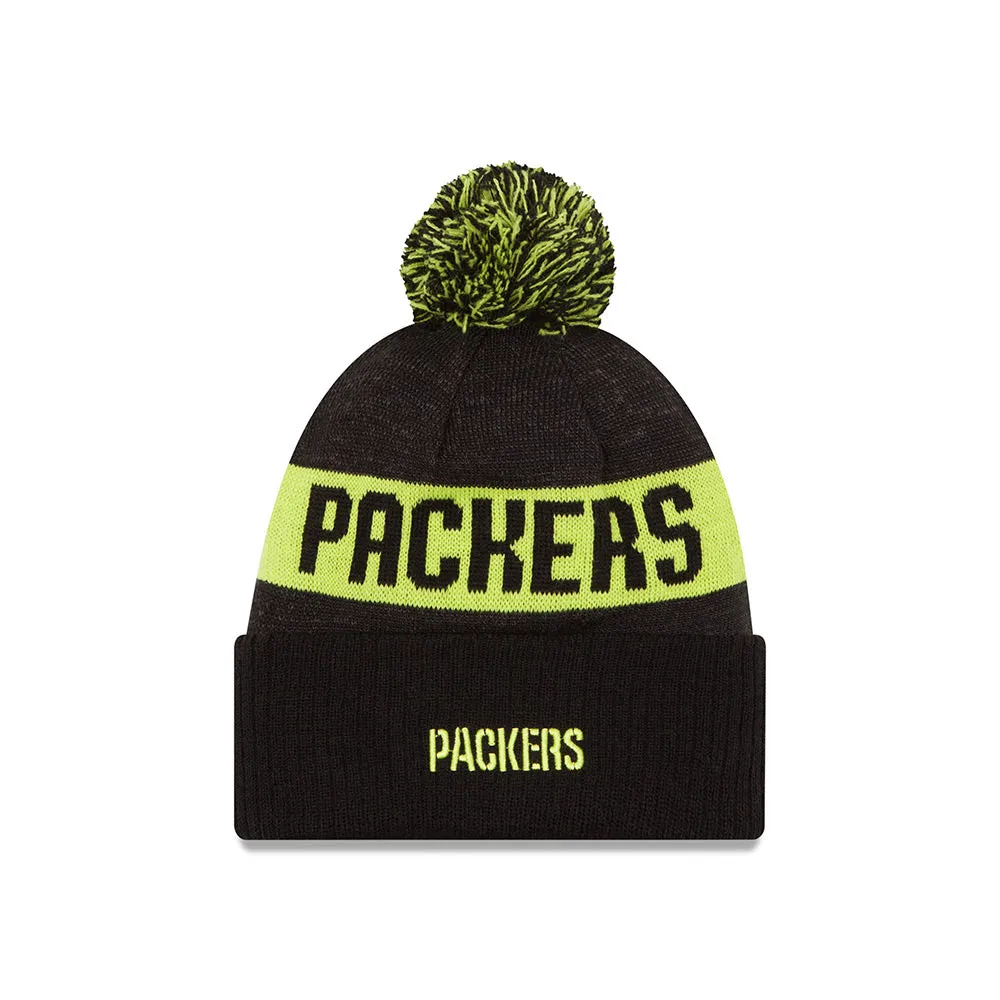 Green Bay Packers Blk/Gph/Cyg Sport Knit Hat