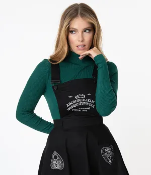 Hell Bunny Dark Green Turtleneck Spiros Top