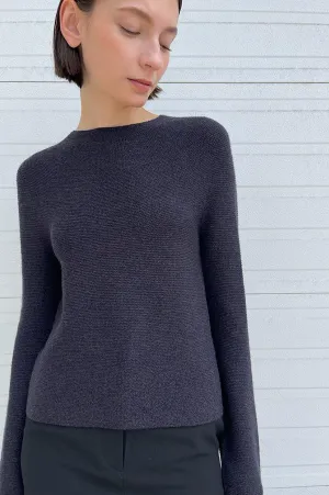 Kopasa Round Neck Sweater in Brown Melange