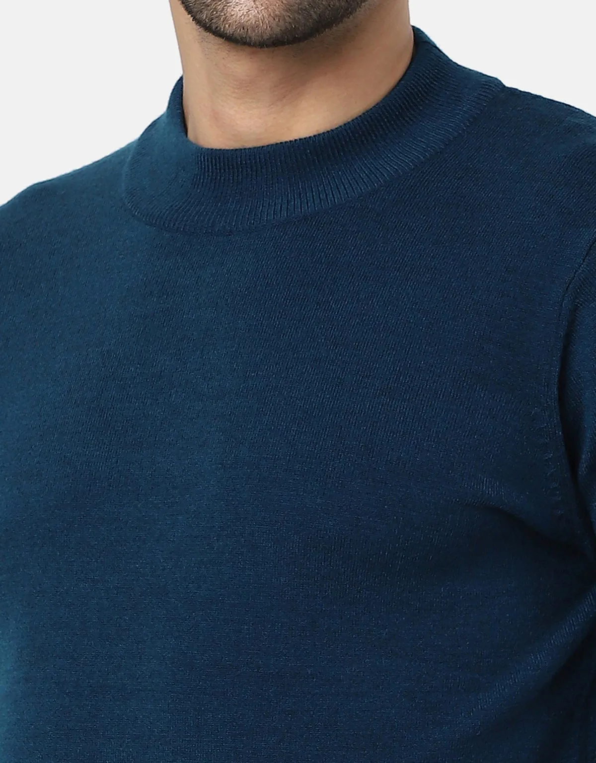 Men Knitted T-Neck Sweater