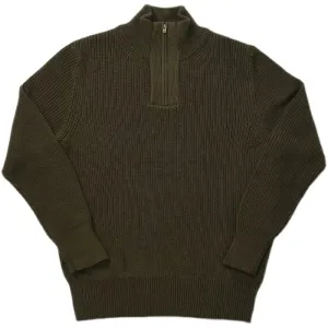 Men's Thick Cotton Zipper Turtleneck Sweater - Vintage Style