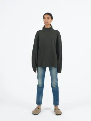 Merino Mockneck L/S in Army