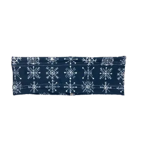 Navy Snowflake Fleece Headband