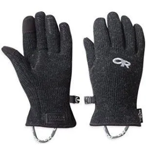 Mens Outdoor Research Flurry Sensor Gloves, Black