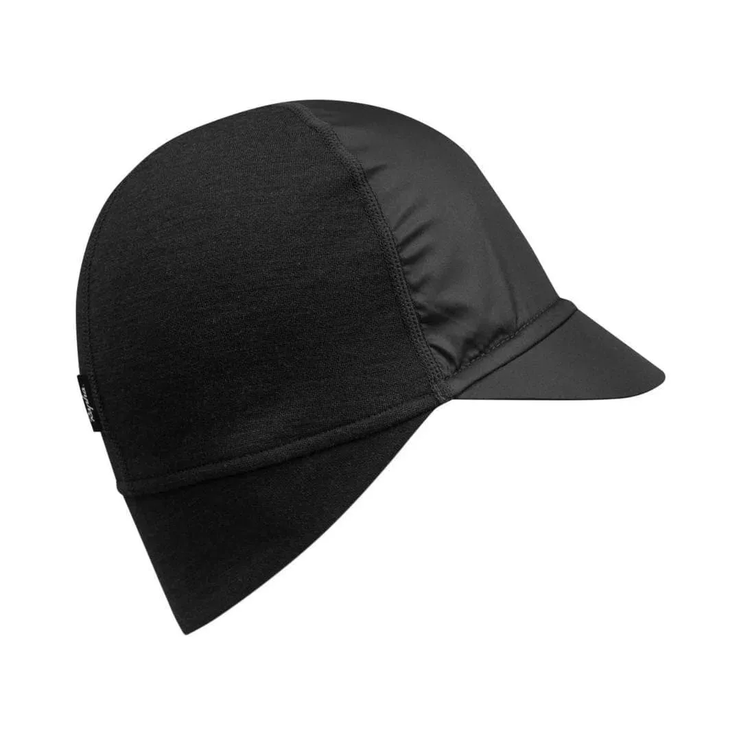 RAPHA Peaked Merino Hat Cap - Black