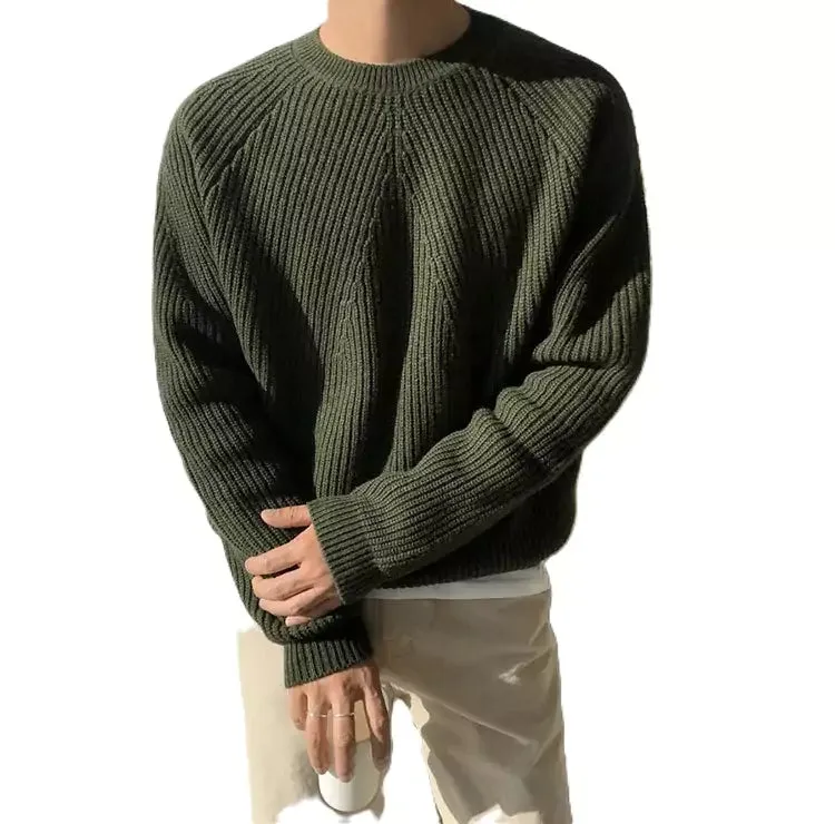 Round Collar Knit Sweater