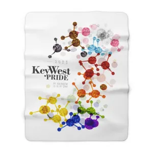 SHAVA CO Progress Flag 2023 Pride, Key West Sherpa Fleece Blanket - My Rainbow Is In My DNA