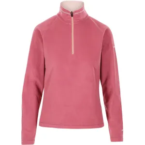 Skylar Women's Half Zip Fleece Top in Rose Blush