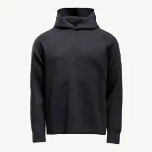 TECH MERINO MILANO HOOD CHARCOAL MELANGE