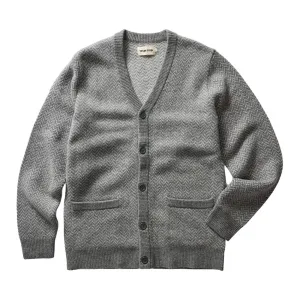 Ash Herringbone Eddy Cardigan - Premium Quality