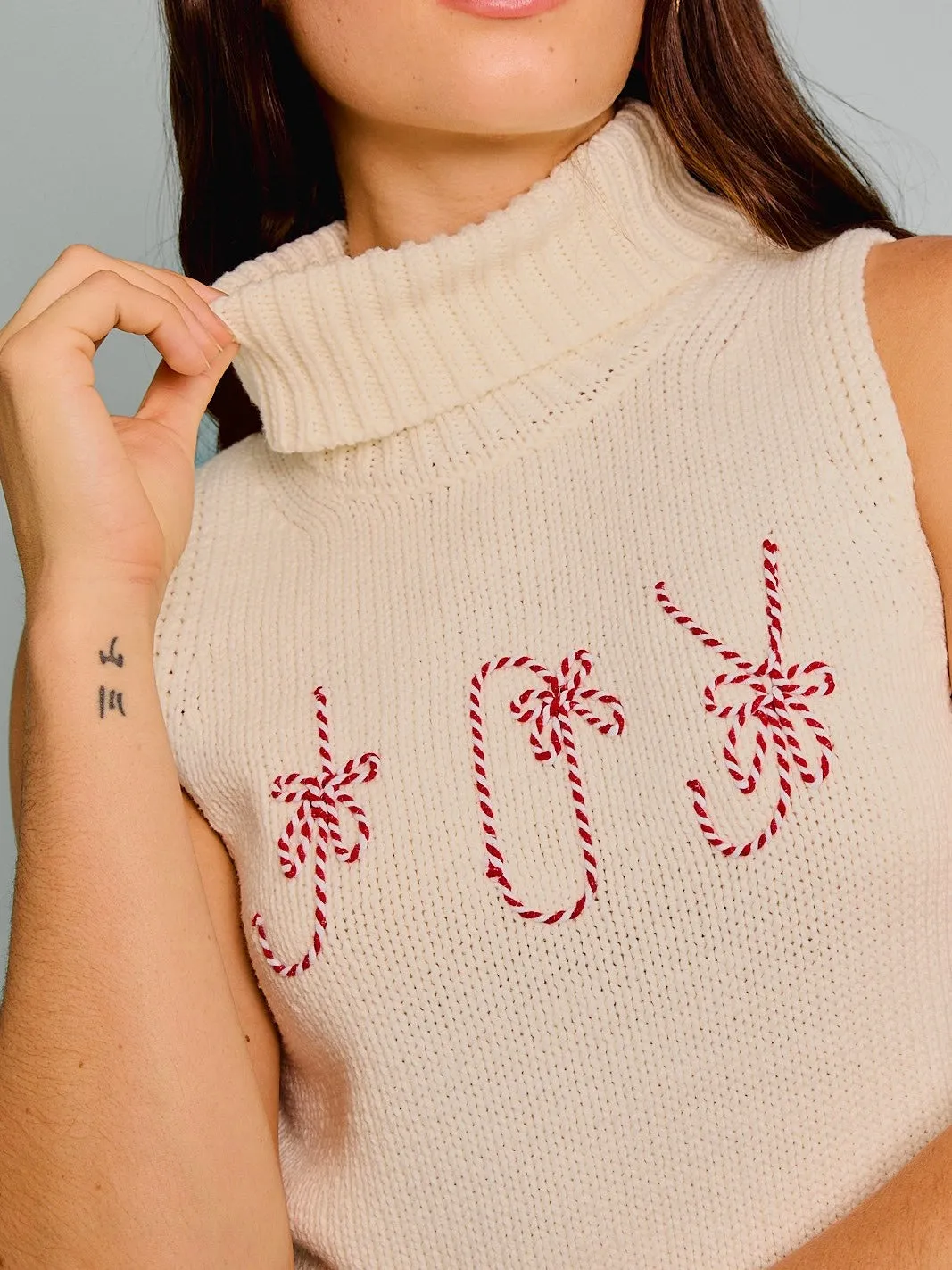 Turtleneck Sleeveless "Joy" Top