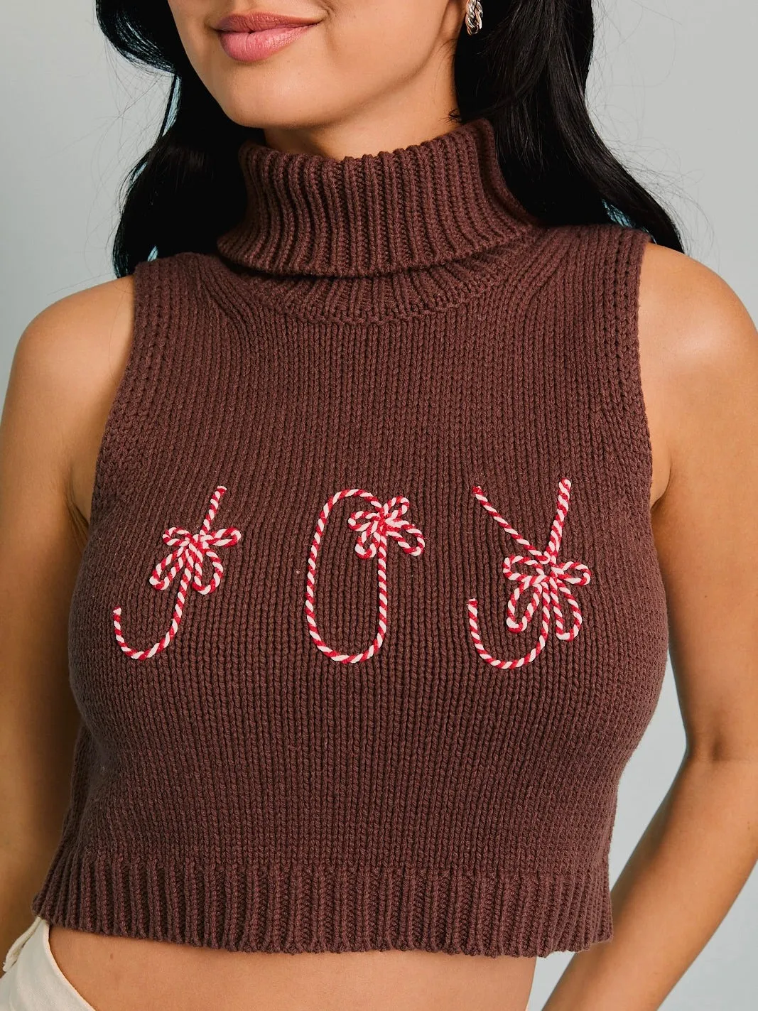 Turtleneck Sleeveless "Joy" Top