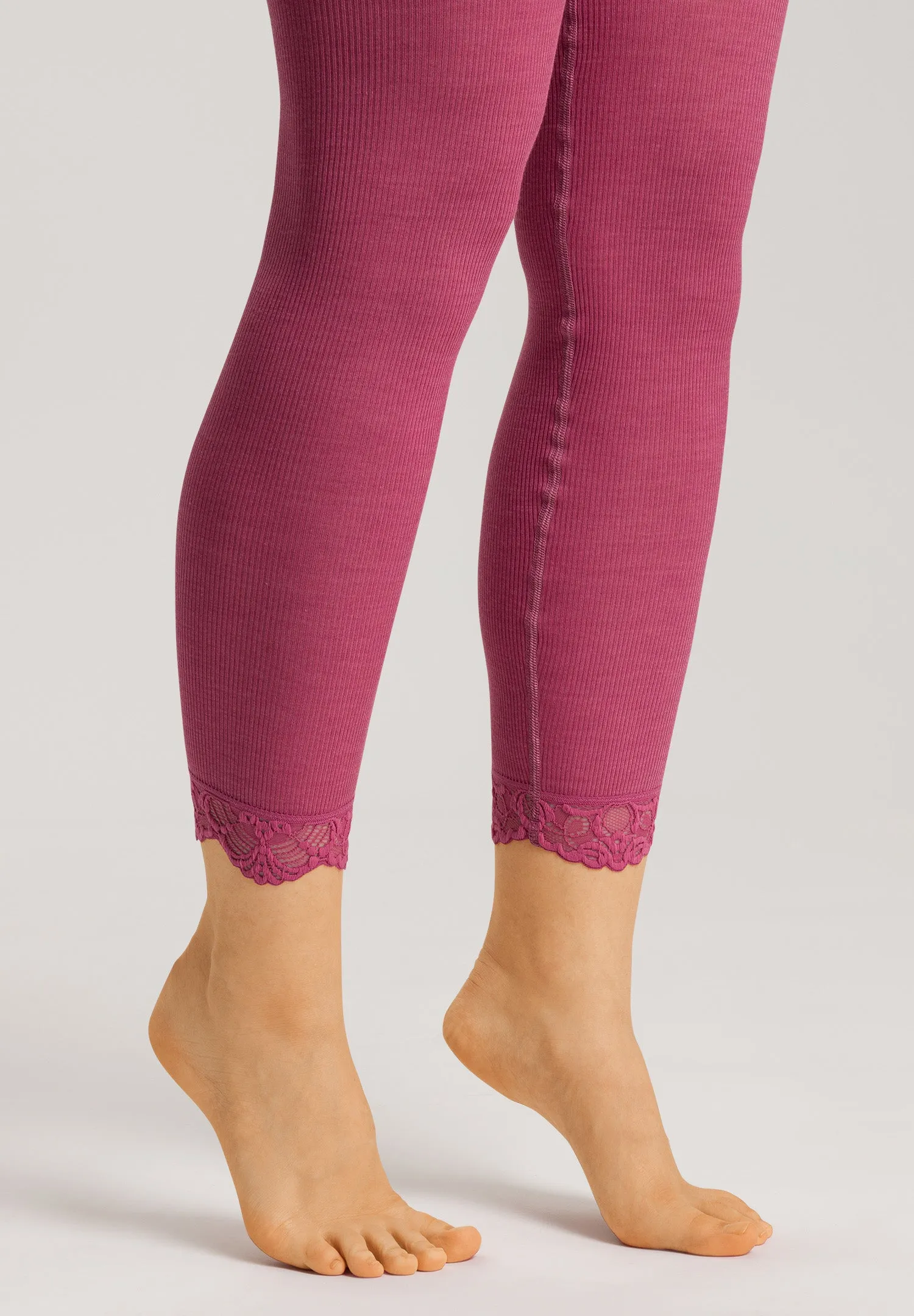 Woolen Lace Leggings | Rose Wine 70910-2414