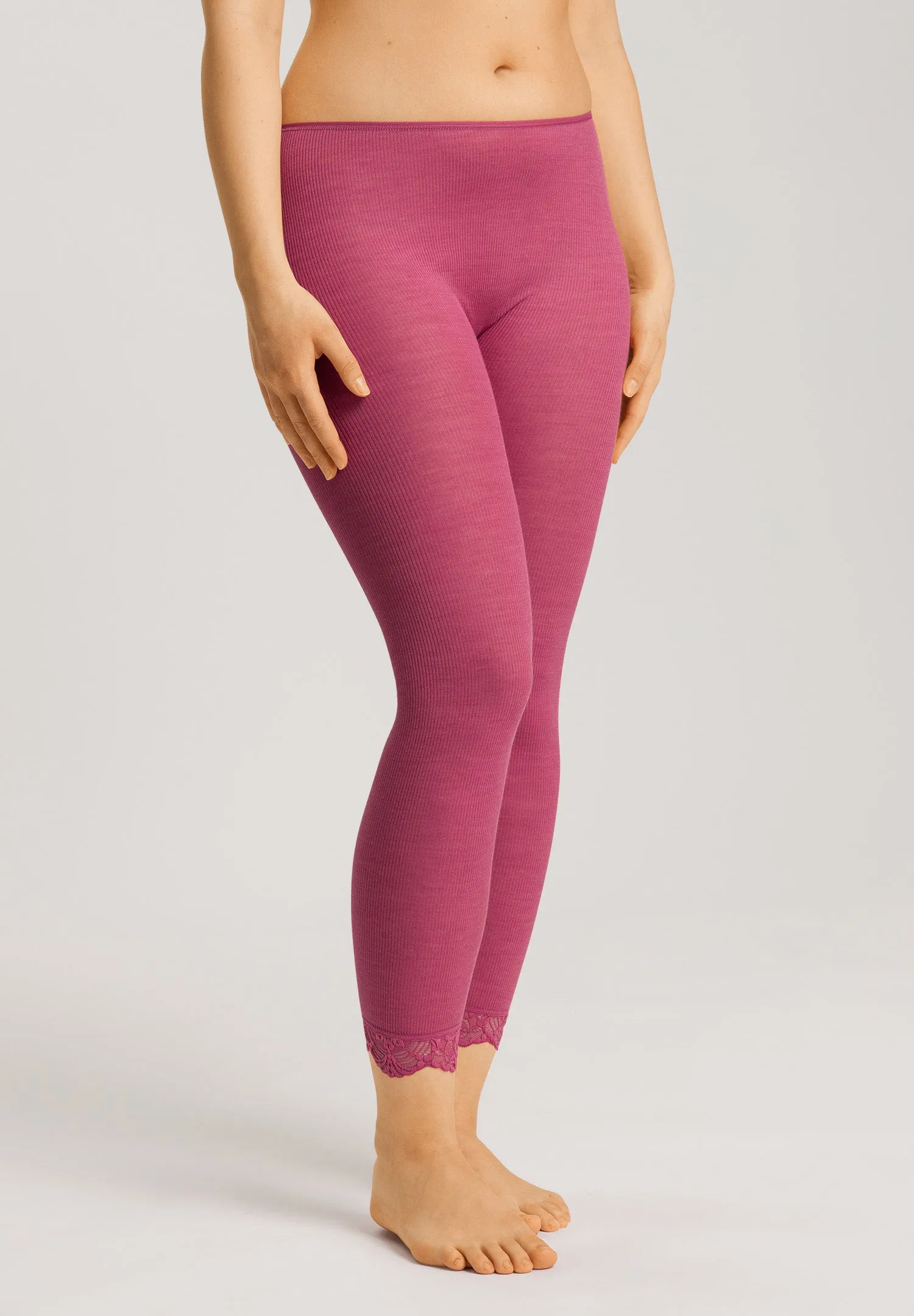 Woolen Lace Leggings | Rose Wine 70910-2414